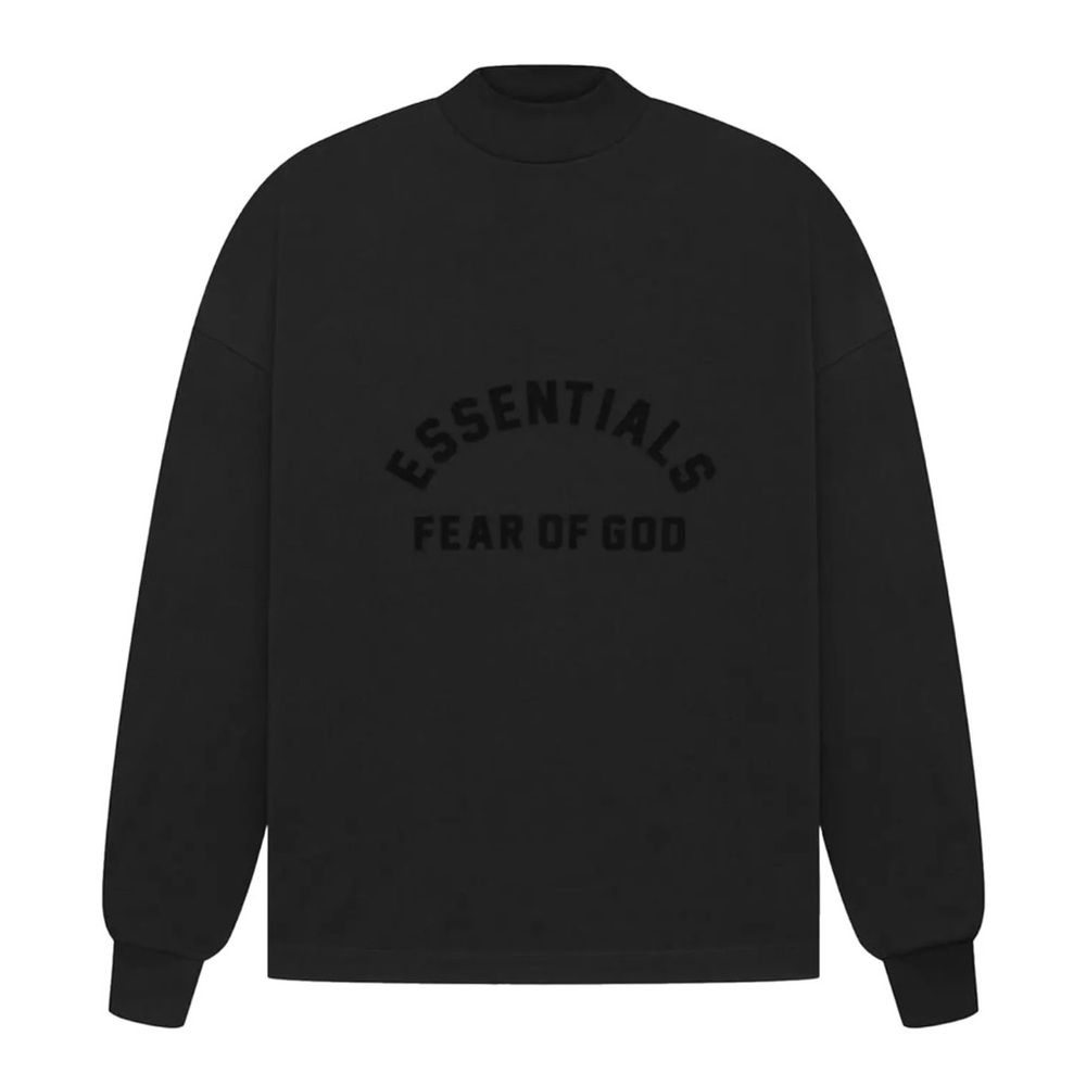 Fear of God Essentials Long Sleeve Tee 'Jet Black'
